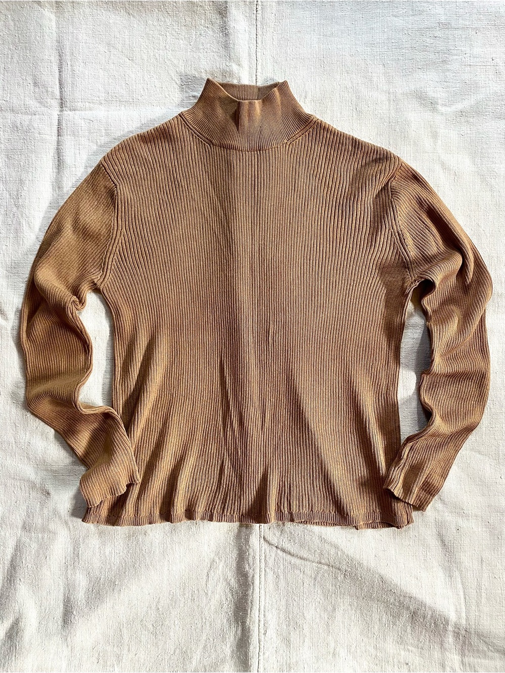 VTG Silk/Cotton Knit Turtleneck Top